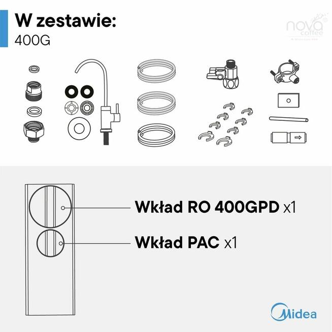 Odwrócona osmoza Midea MRO2489C-800G