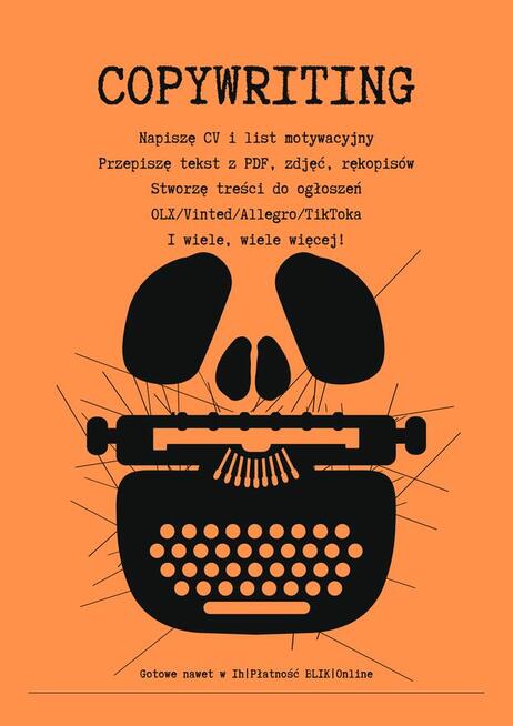 Napiszę Twoje CV, ogłoszenie lub przepiszę tekst – szybko i