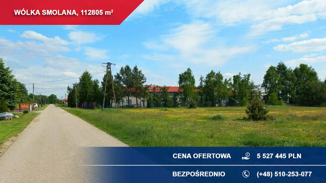 Działka inwestycyjna 11,28 ha pod osiedle z MPZP