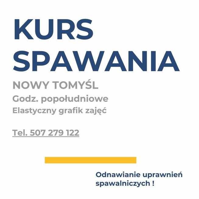 Kurs Spawacza metodą TIG albo MAG