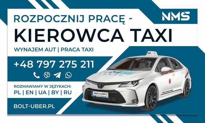 Praca kierowca kat. B | TAXI PARTNER | ZWROT ZA BADANIE