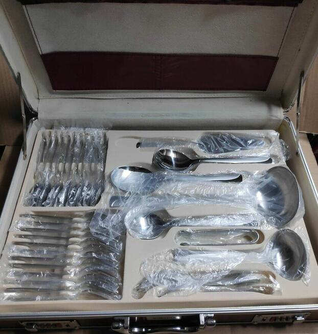 Sztućce Bohmann prosta końcówka satyna połysk skaza