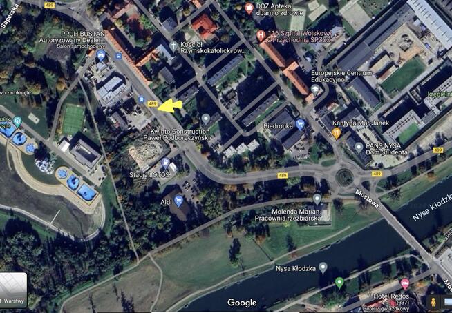 PLAC 1500 m² handlowo–usługowy ul. Ujejskiego 11