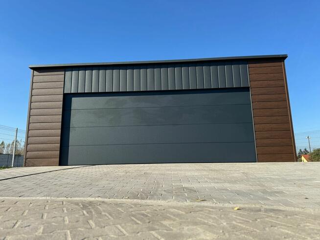 Garaż blaszany brama segmentowa