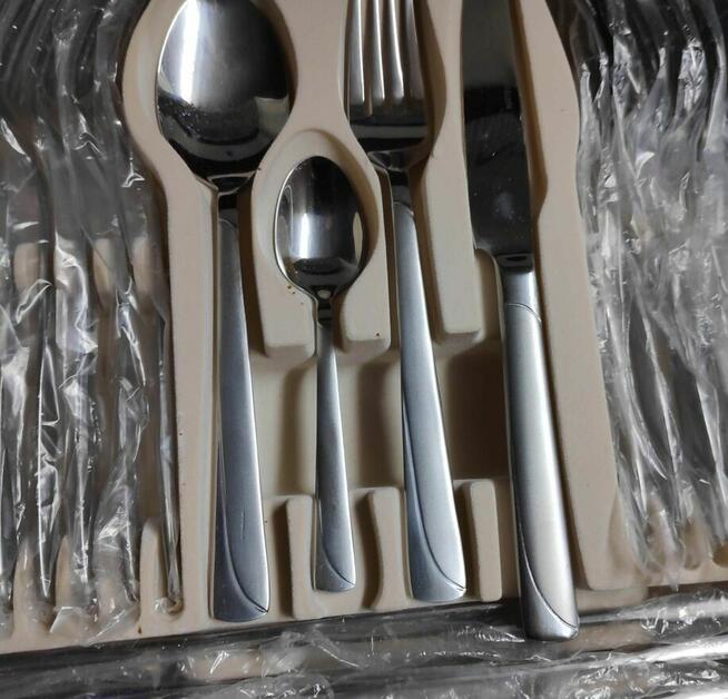 Sztućce Bohmann prosta końcówka satyna połysk skaza