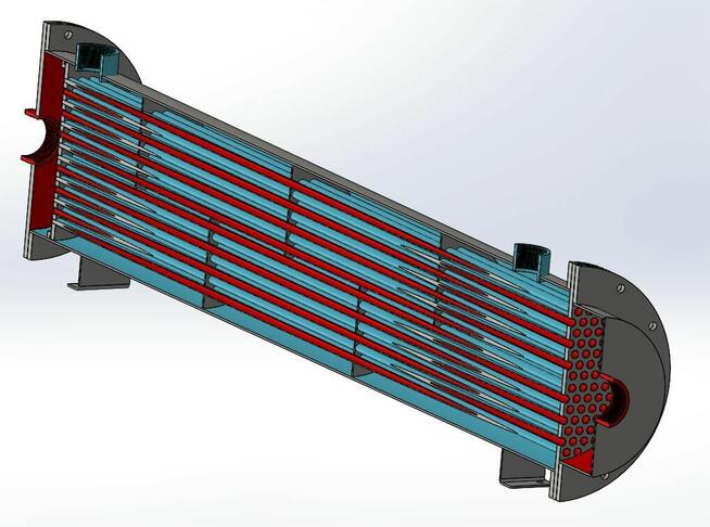 Wymiennik ciepła do recyklingu tworzyw sztucznych