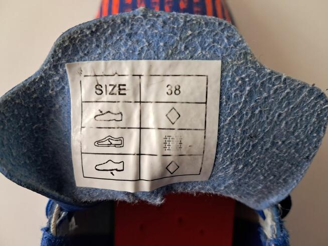 Buty damskie sportowe niebiesko-pomarańczowe „Dutchy”,