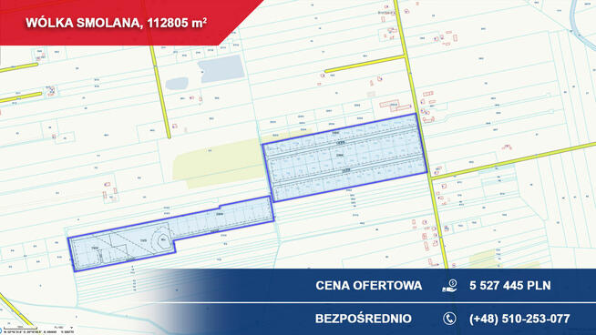 Działka inwestycyjna 11,28 ha pod osiedle z MPZP