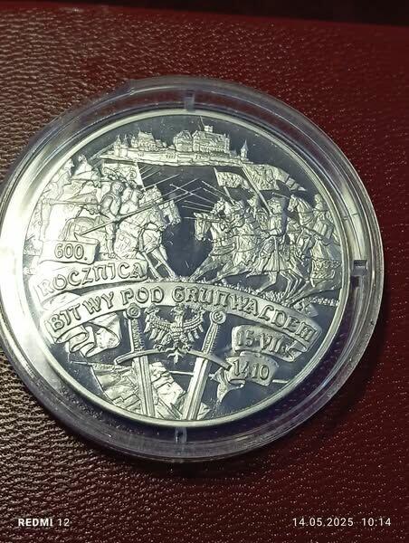 Medal, 600 rocznica bitwy pod Grunwaldem, Ag 999