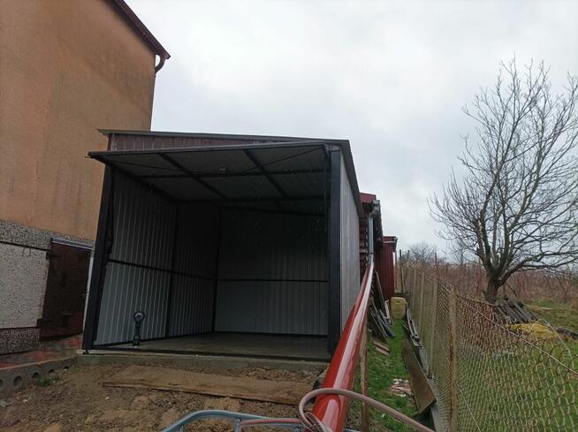 Garaż blaszany / brama uchylna / na wymiar