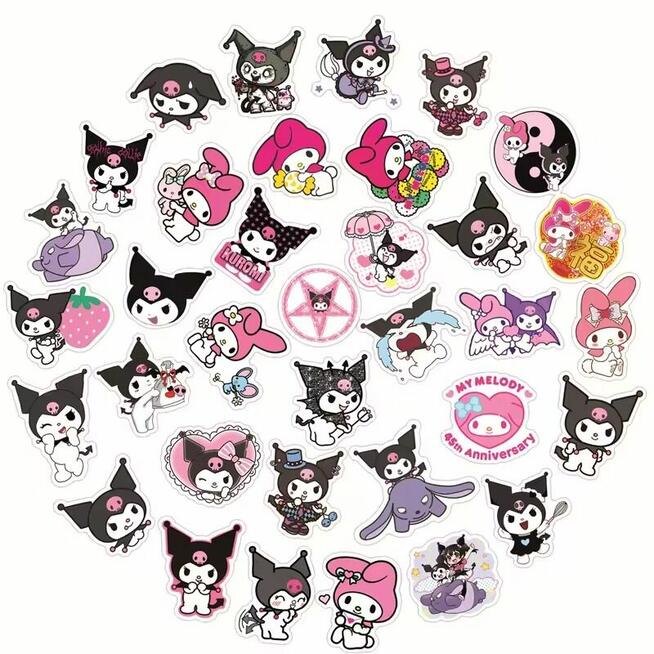Naklejki modne sanrio hello kitty mocne wodoodporne XL 50 sz