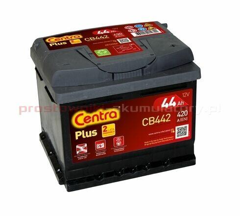 Akumulator Centra Plus 44Ah 420A CB442 P+