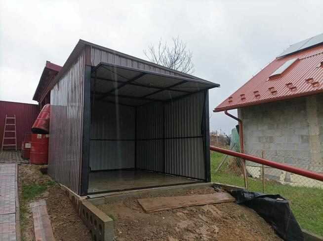 Garaż blaszany / brama uchylna / na wymiar