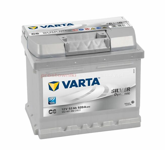 Akumulator 52Ah 520A P+ Varta Silver C6