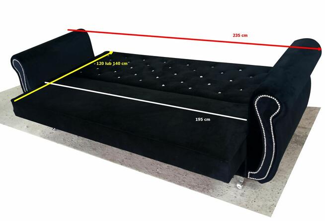 Zestaw Mebli 2 Fotele i Kanapa NOWe rozkładane różne kolory