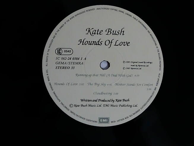 Kate Bush – Hounds Of Love Format Vinyl, LP, Album, Stereo