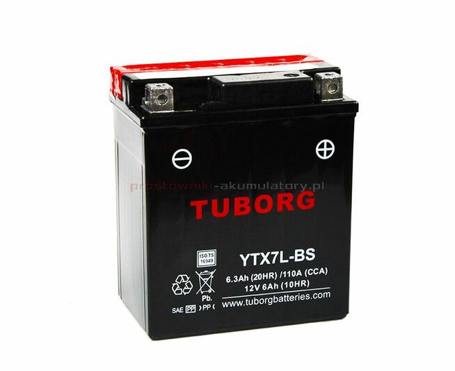 Akumulator Tuborg YTX7L-BS 6.3Ah 110A AGM