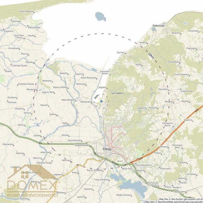 Działka rolna Nowakowo gm. Elbląg