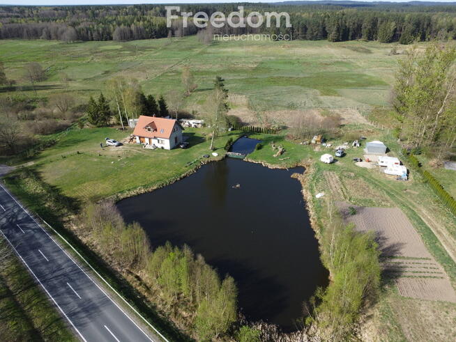 Zielin, Dom nad stawem, duża piękna działka 1,16ha