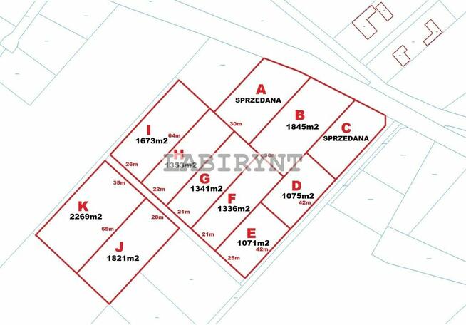 Kamienica Polska, działka budowlana 1336m2, 21x64