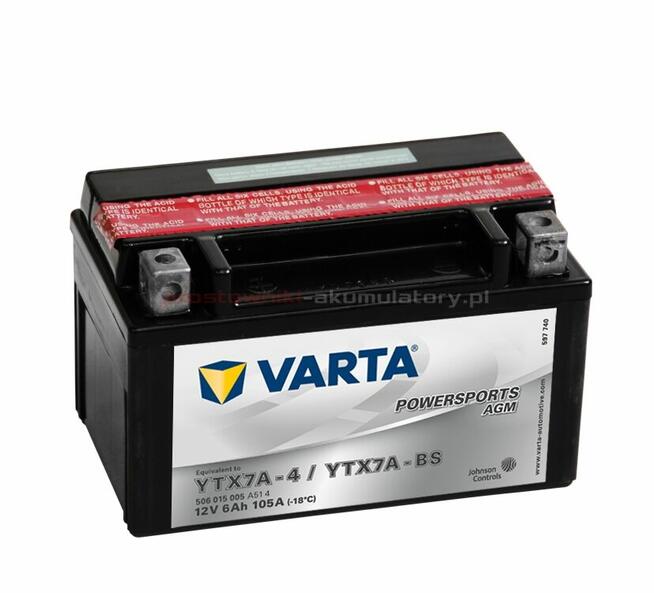 Akumulator Tuborg YTX7A-BS 6.3Ah 120A AGM