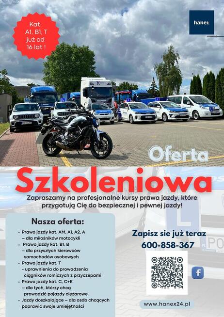 PRAWO JAZDY POŁAJEWO OSK HANEX