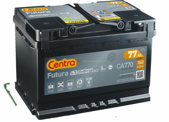 Akumulator CA770 Centra Futura 77Ah 760A P+