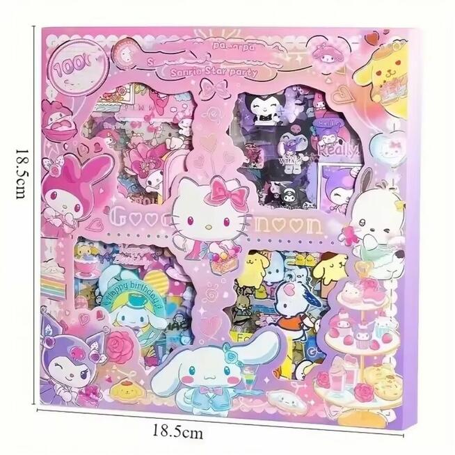 100 szt. Naklejki laptop smartfon motyw hello kitty dla dzie