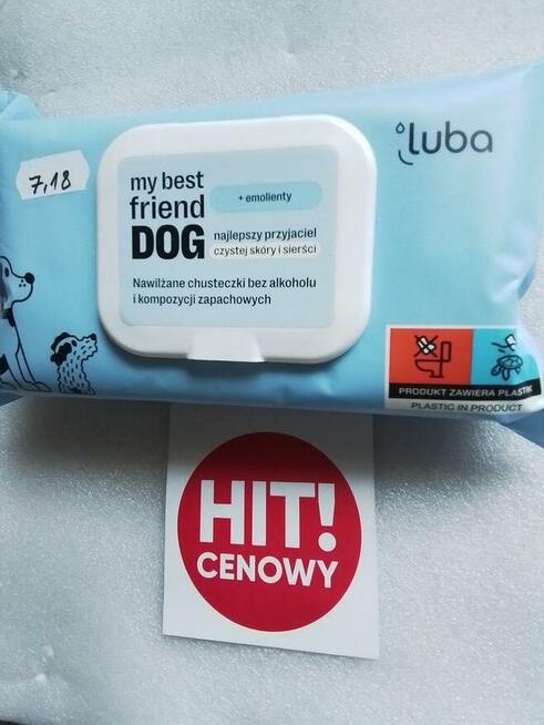 Chusteczki nawilżane dla psów*LUBA DOG*
