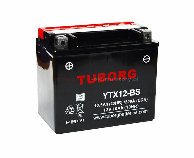 Akumulator Tuborg YTX12-BS 10.5Ah 200A AGM