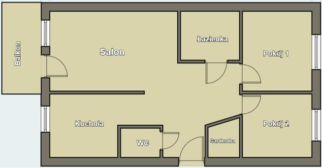 PARTER | 68m² | 3 pok. | blisko centrum!