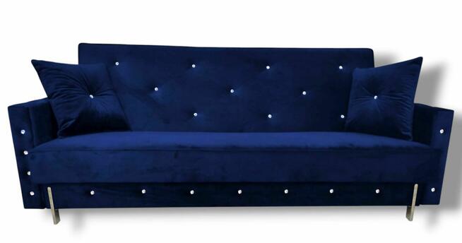 Sofa Kanapa rozkładana Glamour Wersalka z pojemnikiem