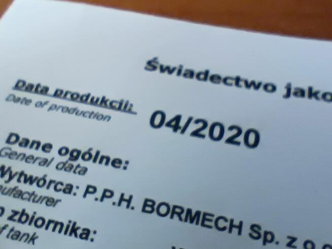 Butla Zbiornik LPG walec 50l. 589 / 360 Rok 2020 ważna 2030
