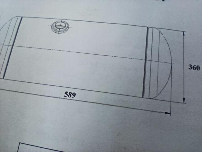 Butla Zbiornik LPG walec 50l. 589 / 360 Rok 2020 ważna 2030