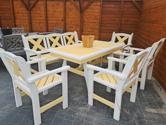 Komplet mebli ogrodowych dwa kolory