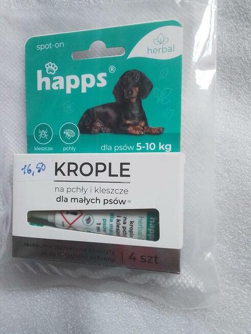 Preparat na pchły i kleszcze dla psów*HAPPS*