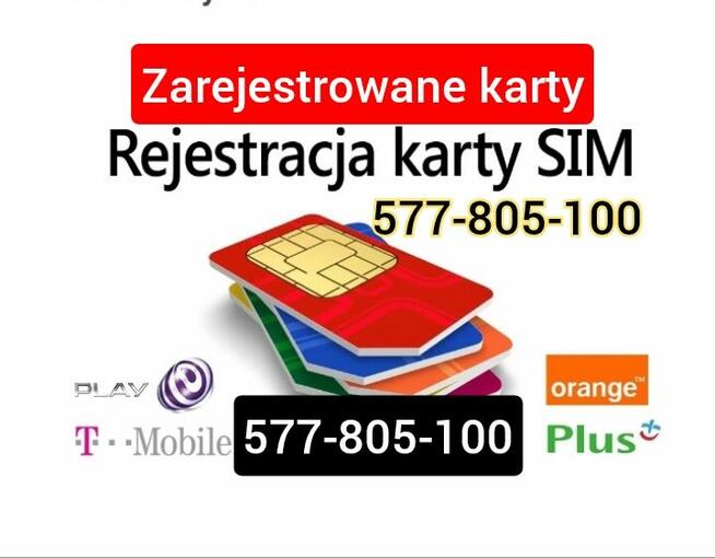 REJESTRACJA KART SIM - GOTOWE KARTY SIM ZAREJESTROWANE -