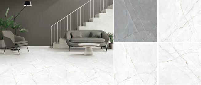 gres 60/60 prime valencja silver grey mat.sugar, poler gat.1
