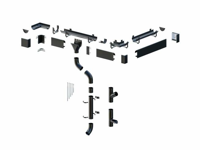 Rynna, rura Niagara okrągła, kwadratowa stal