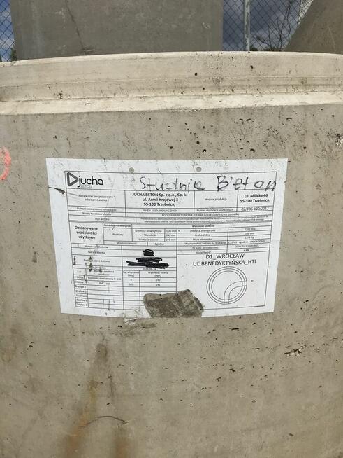 Sprzedam studnie, stożki betonowe i kręgi