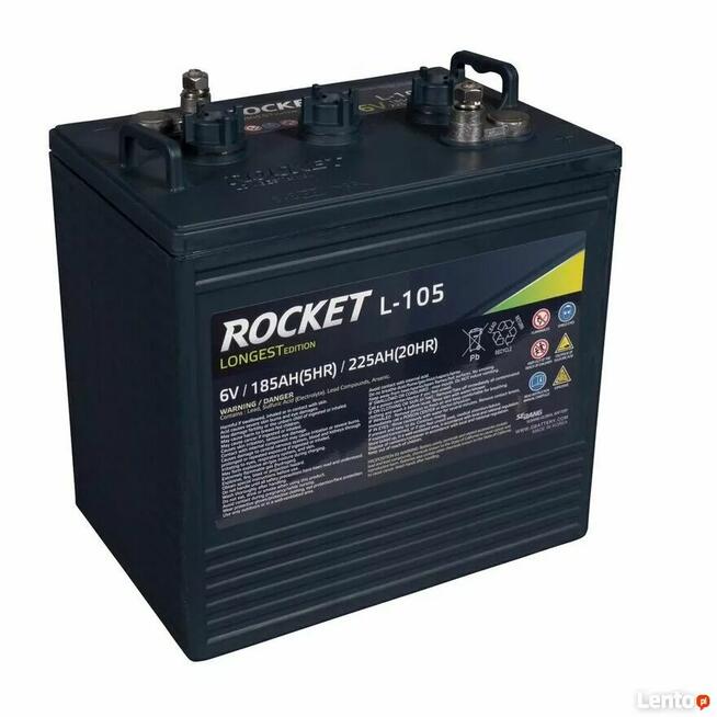 Akumulator trakcyjny ROCKET L-105 6V 225Ah (T-105) T105 T125