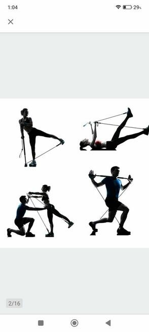 Drążek do ćwiczeń Gumy Oporowe do ćwiczeń siłownia fitness