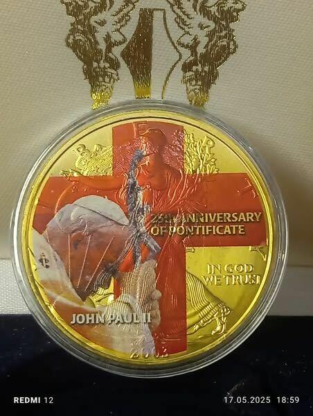 1 DOLAR 2003 25.ROCZNICA PONTYFIKATU JAN PAWEŁ II 1 Oz