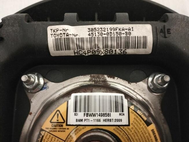 Toyota Yaris poduszka kierowcy