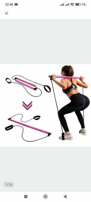 Drążek do ćwiczeń Gumy Oporowe do ćwiczeń siłownia fitness