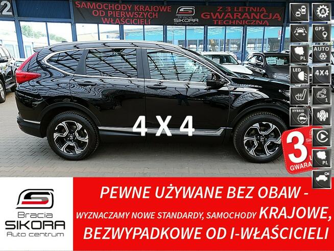 Honda CR-V 4X4 HYBRID MOC:184KM Skóra+Led+Navi+Kamera Gwar. I-wł Kraj Bezwyp F23%