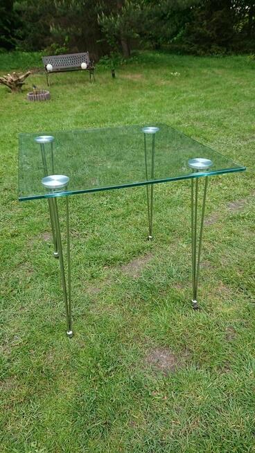 Stół szklany 80x80 hartowane szkło