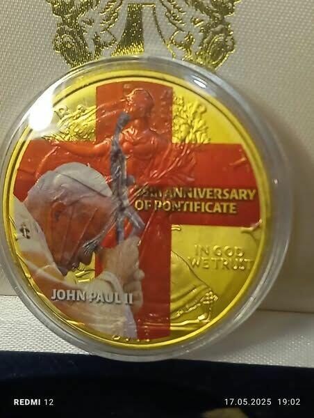 1 DOLAR 2003 25.ROCZNICA PONTYFIKATU JAN PAWEŁ II 1 Oz