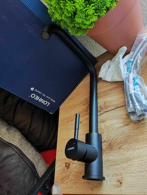 Kran Bateria czarna Umywalkowa do zlewu zlewozmywak Kuchenna