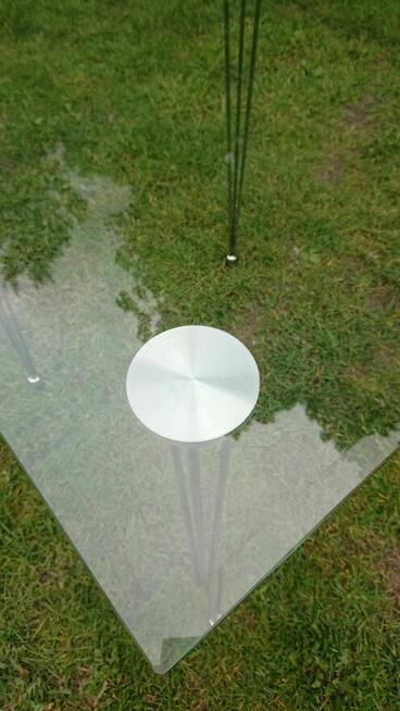 Stół szklany 80x80 hartowane szkło